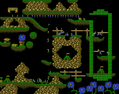 Overview: Lemmings 2: The Tribes, Amiga, Outdoor, 7 - Natural Selection